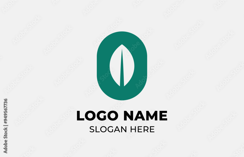 Logo Leaf symbols and Letter O. Template design Nature, tree, go green ...