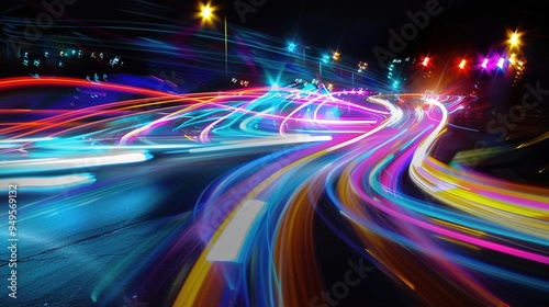 light trail pattern wallpaper