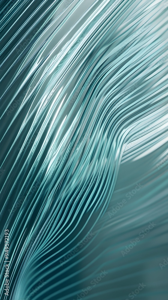 Obraz premium Abstract background design with reeded glass effect, 3d render