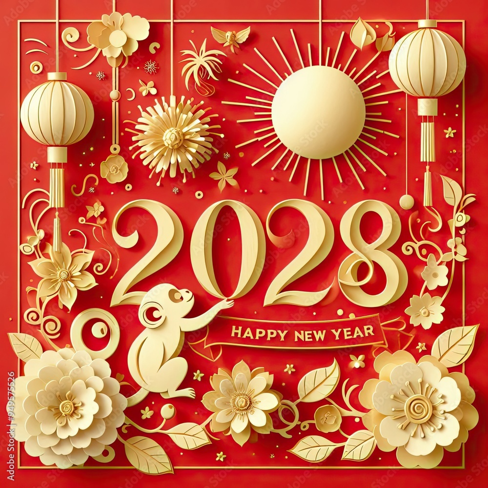 2028 Chinese New Year: Year of the Monkey Celebration with Generative AI. 2028 Chinese New Year: Year of the Monkey Celebration with Generative AI.