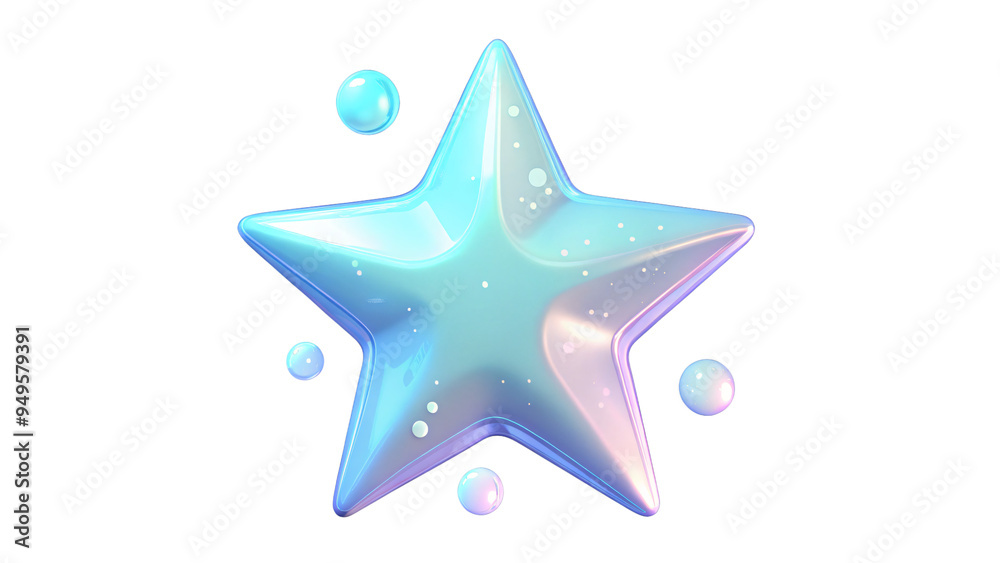 Star bubbles isolated on background Star bubbles isolated on background