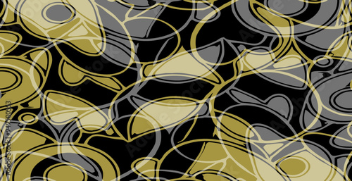 Abstract pattern. Illustration for printing on wall decorations. For use in graphics.