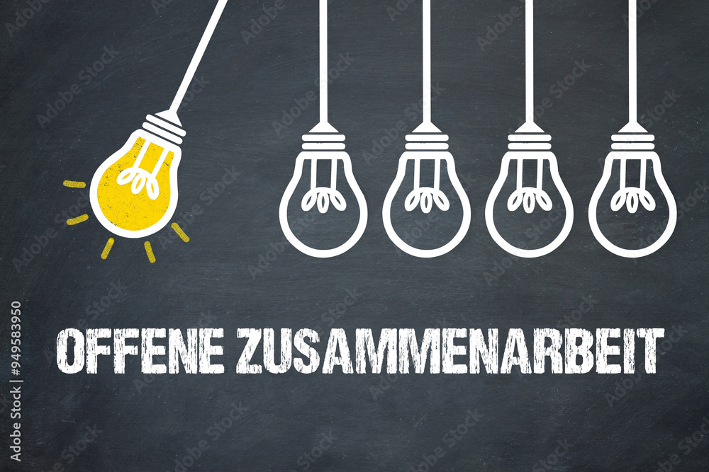 Fototapeta premium offene Zusammenarbeit 