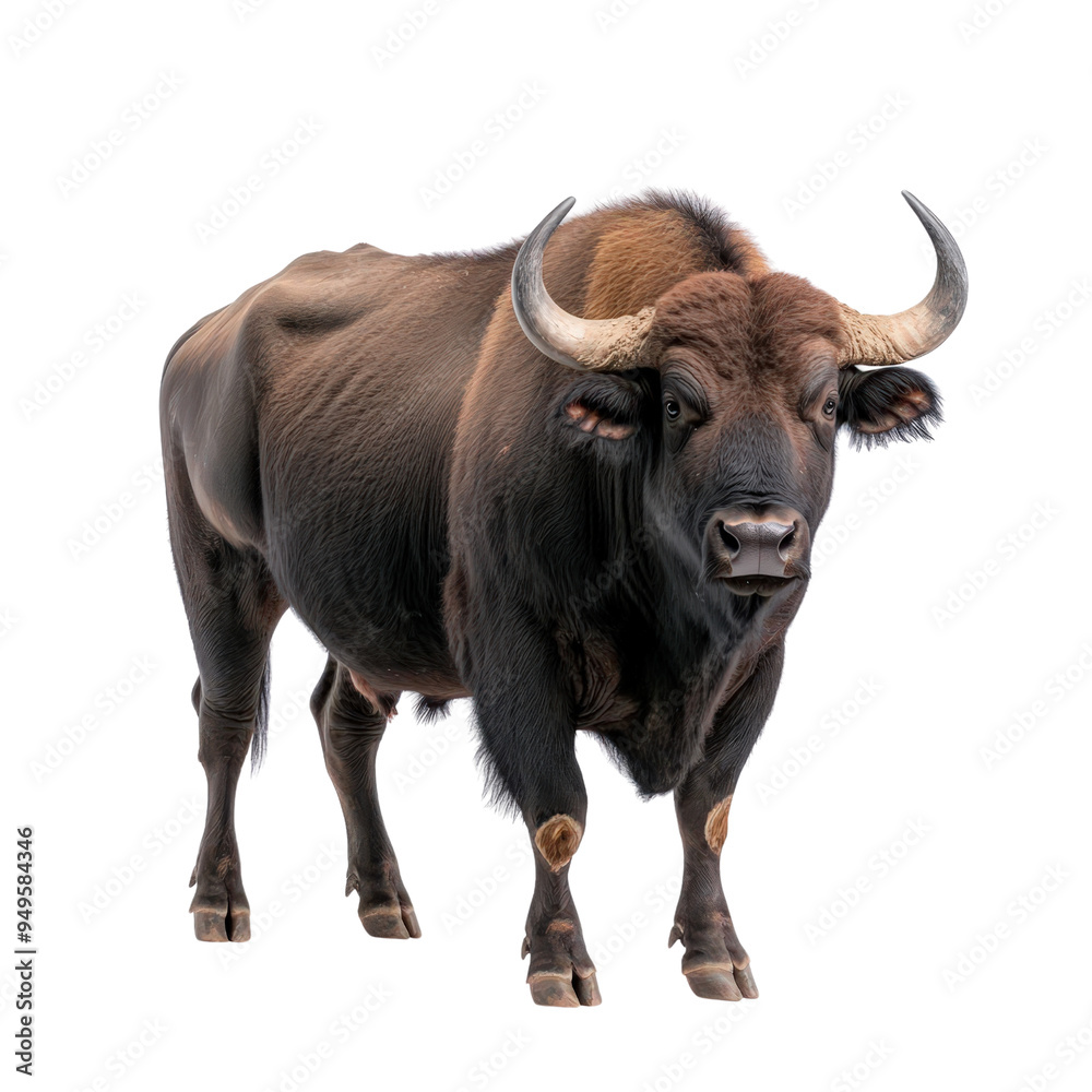 Buffalo isolated on a white background as transparent Buffalo isolated on a white background as transparent