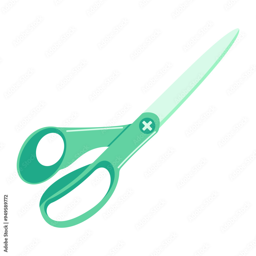 Nail Scissors Flat Illustration Nail Scissors Flat Illustration