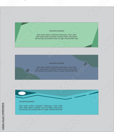 Modern Banner vector