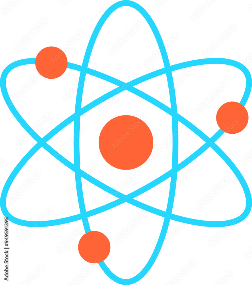atom vector. symbol, icon, sign, science atom vector. symbol, icon, sign, science