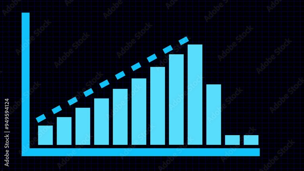 Success business growth graph animation Success business growth graph animation