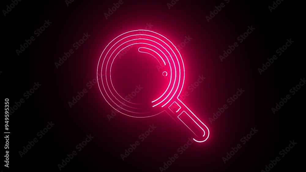 Magnifying glass icon with search icon