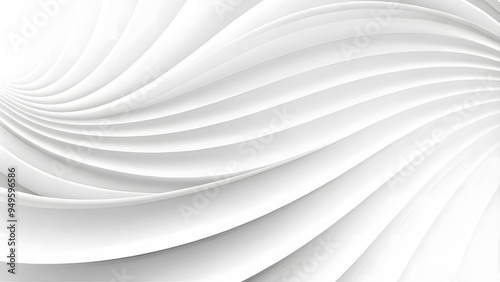 Stylish and modern minimalist seamless white wave texture pattern background with monochromatic color scheme. Abstract White Wave Forms background photo