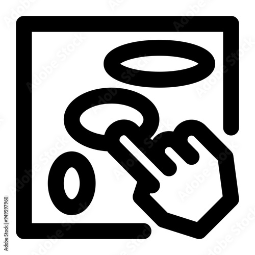 click maps, click areas, visitors click, click, digital marketing outline icon