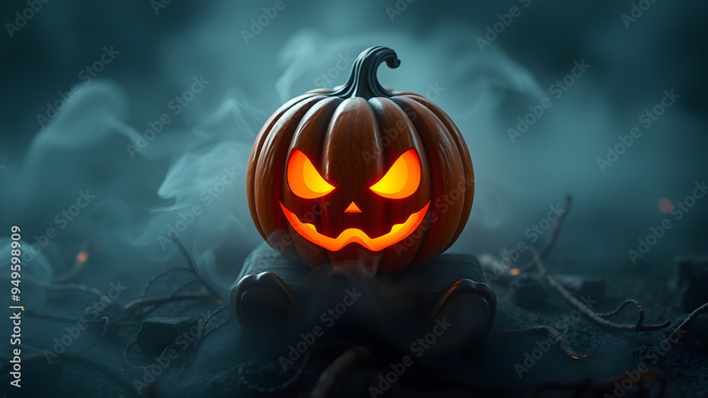 halloween pumpkin on the grave halloween pumpkin on the grave