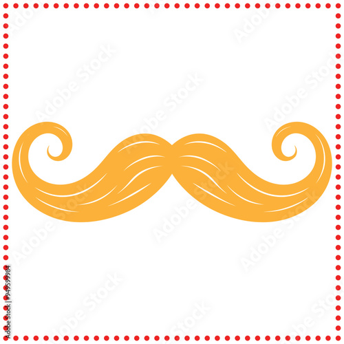 Retro Mustache Graphic   Perfect for Barbershop and Hipster Themes photo