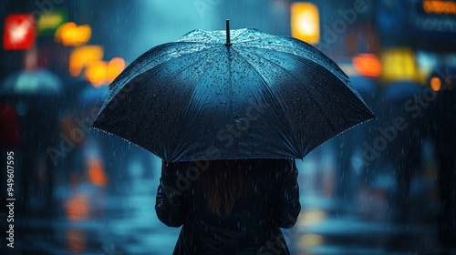 Wallpaper Mural Rainy Day in the City Torontodigital.ca