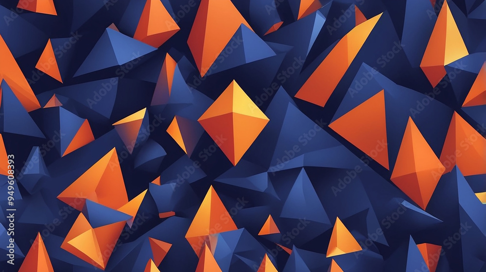 angular shapes in a prism-like pattern angular shapes in a prism-like pattern