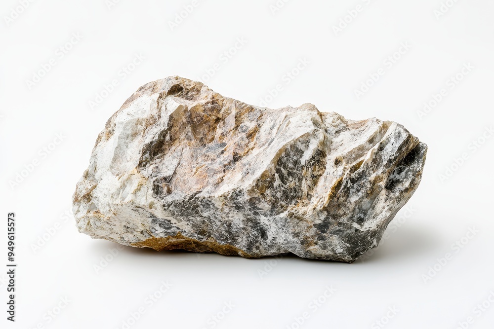 A rough, natural rock specimen showcasing unique textures and colors. A rough, natural rock specimen showcasing unique textures and colors.