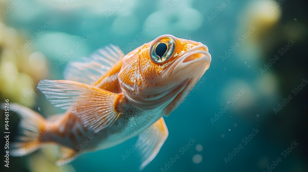 Captivating Orange Clownfish Swimming Underwater in Vibrant Marine Ecosystem Captivating Orange Clownfish Swimming Underwater in Vibrant Marine Ecosystem