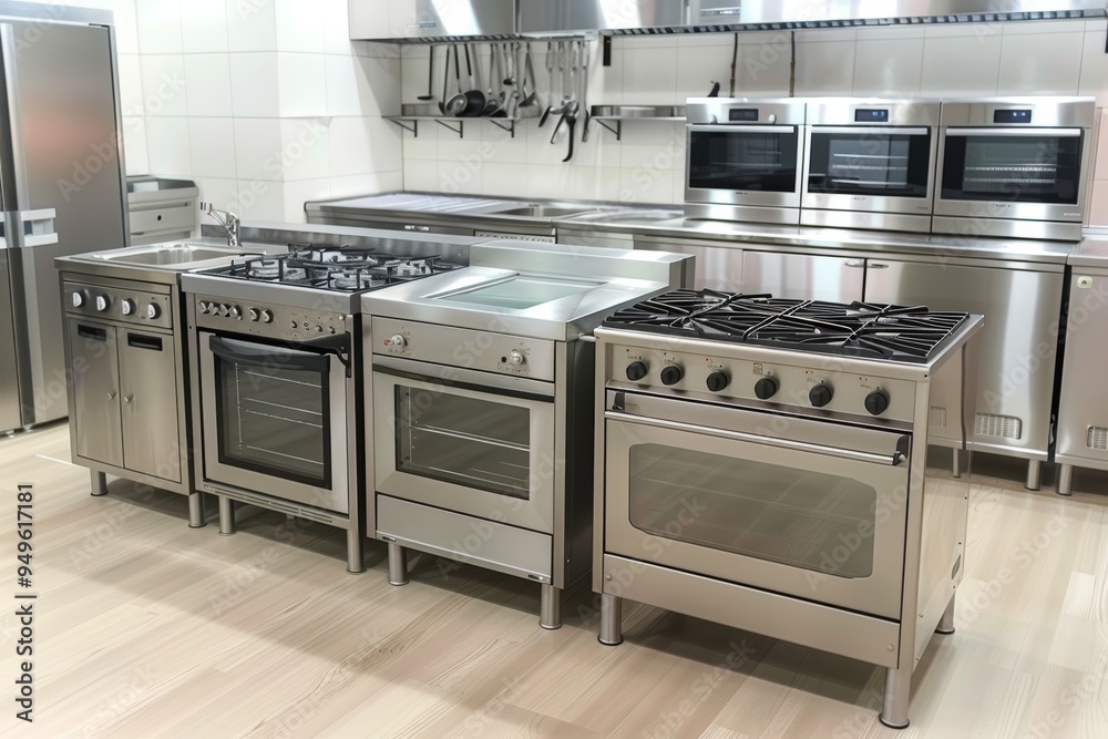 Stainless Steel Kitchen Appliances with Gas Ovens and Stovetops Stainless Steel Kitchen Appliances with Gas Ovens and Stovetops