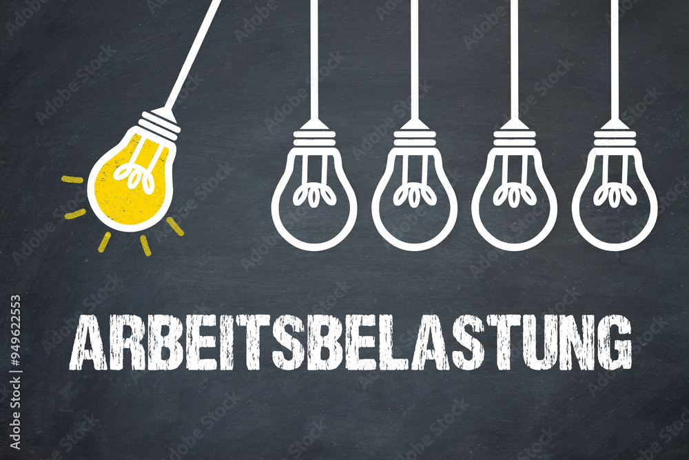 Fototapeta premium Arbeitsbelastung 