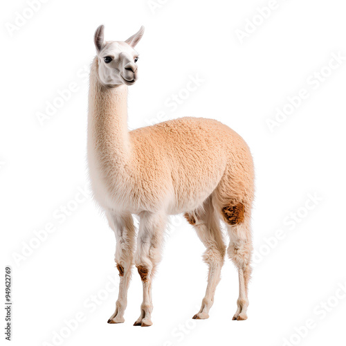 Llama solated on a white background as transparent