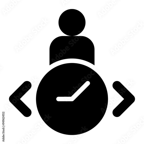 sessions, visitors, interaction, spending time, digital marketing solid or glyph icon