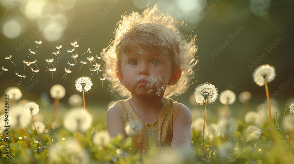 Whimsical Wonders: A Child's Dandelion Dreams Whimsical Wonders: A Child's Dandelion Dreams