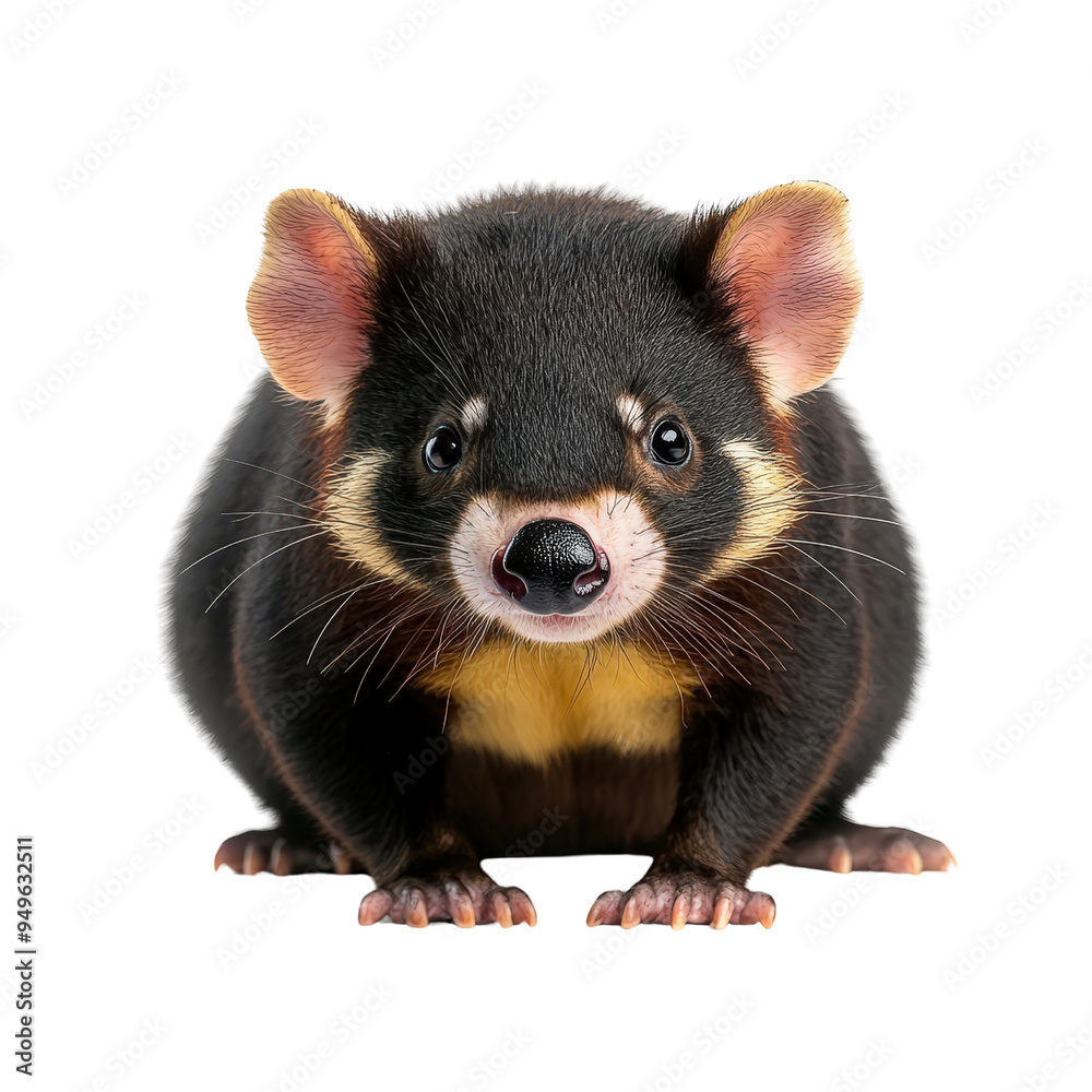 Fototapeta premium Tasmanian Devil solated on a white background as transparent