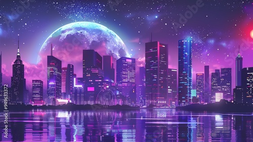 future city skyline wallpaper