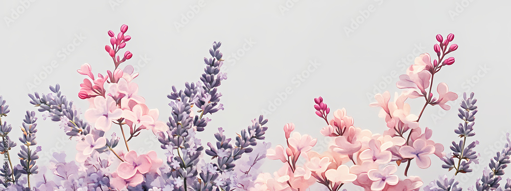 Lilac and Lavender Botanical Duo Lilac and Lavender Botanical Duo