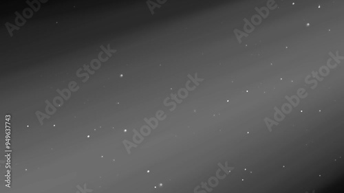 Dark Space with Floating Particles. Filled with floating particles resembling stars. The image evokes a sense of calmness and mystery, making it suitable for sci-fi, astronomy projects. Seamless loop