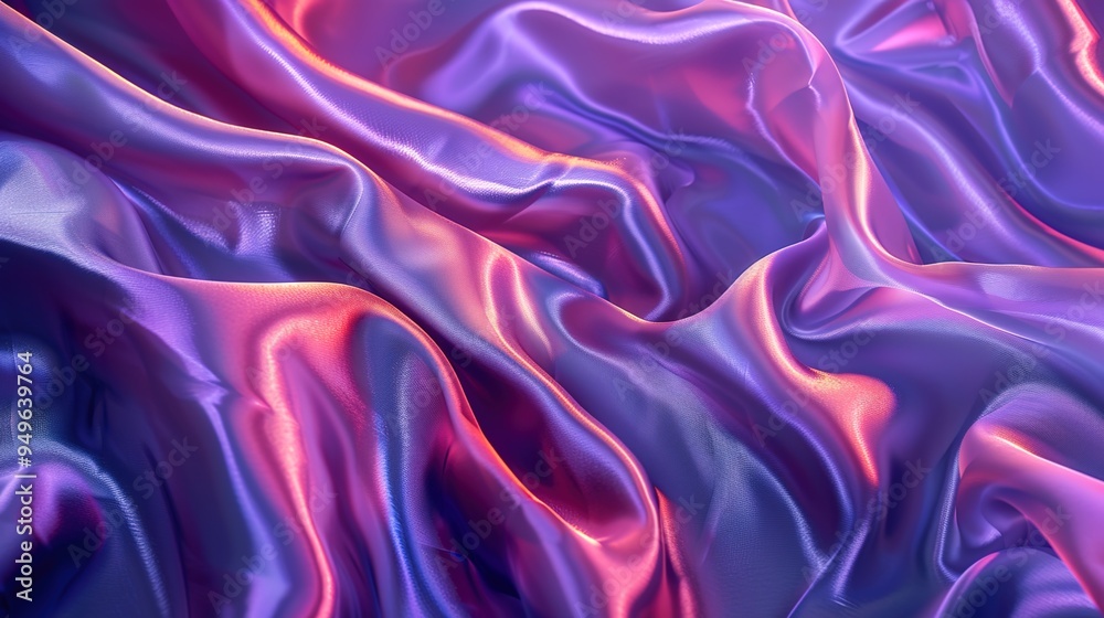 Obraz premium silk fabric pattern wallpaper