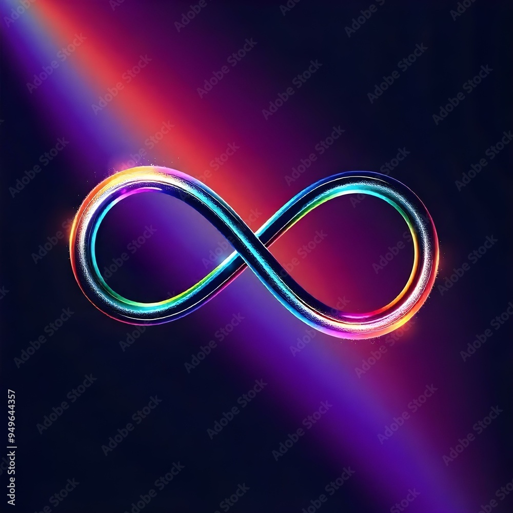 abstract 3d shape rainbow infinity symbol abstract 3d shape rainbow infinity symbol