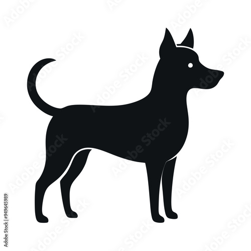  A cute dog vector illustration. photo