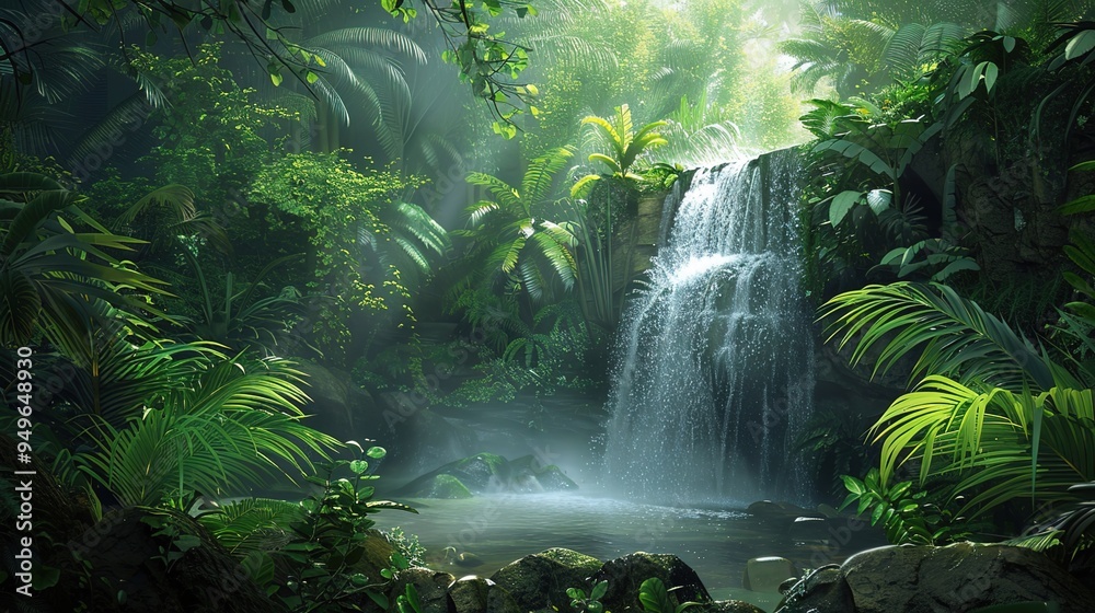 Tropical waterfall wallpaper Tropical waterfall wallpaper