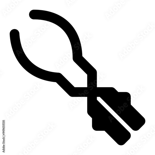 obstetrical forceps, childbirth, extraction, medical, equipment outline icon