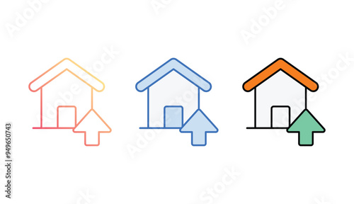 Realestate Price icon design with white background stock illustration