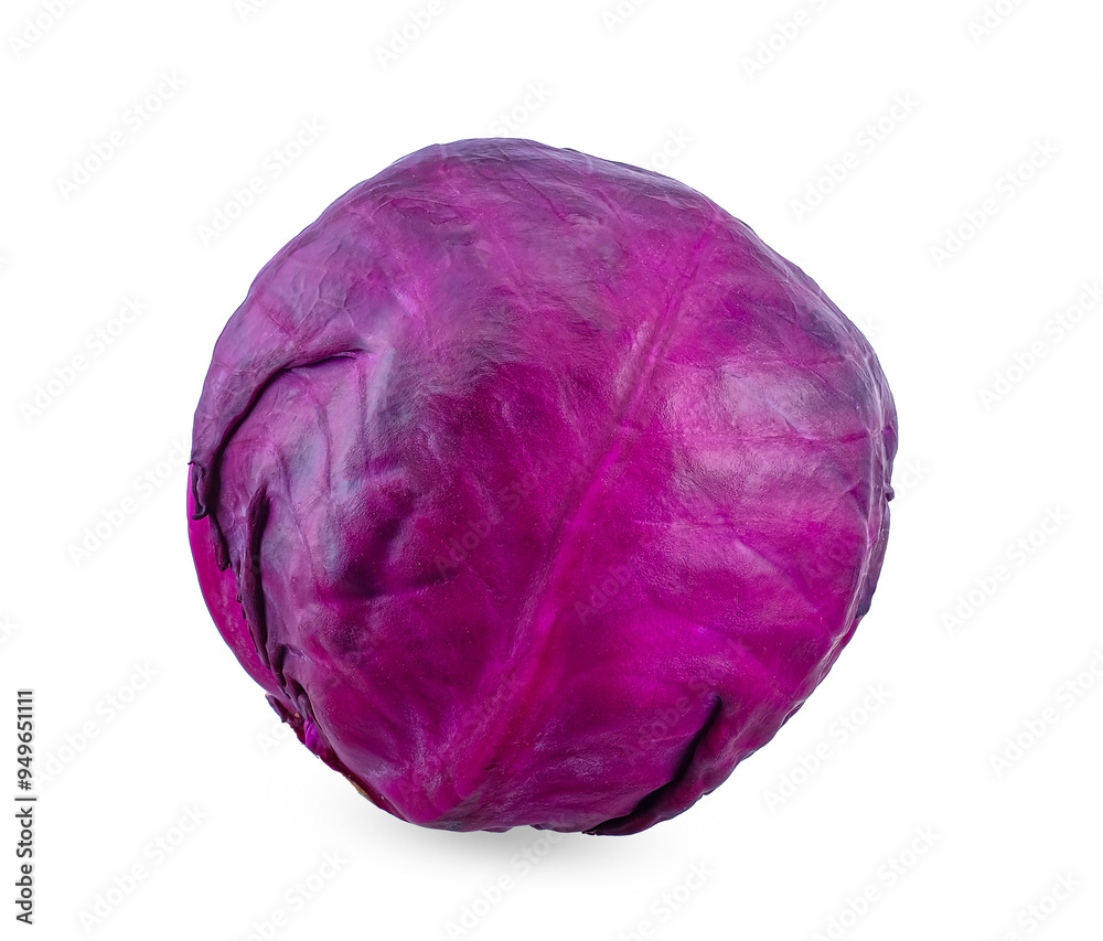 Purple cabbage isolated on white background Purple cabbage isolated on white background