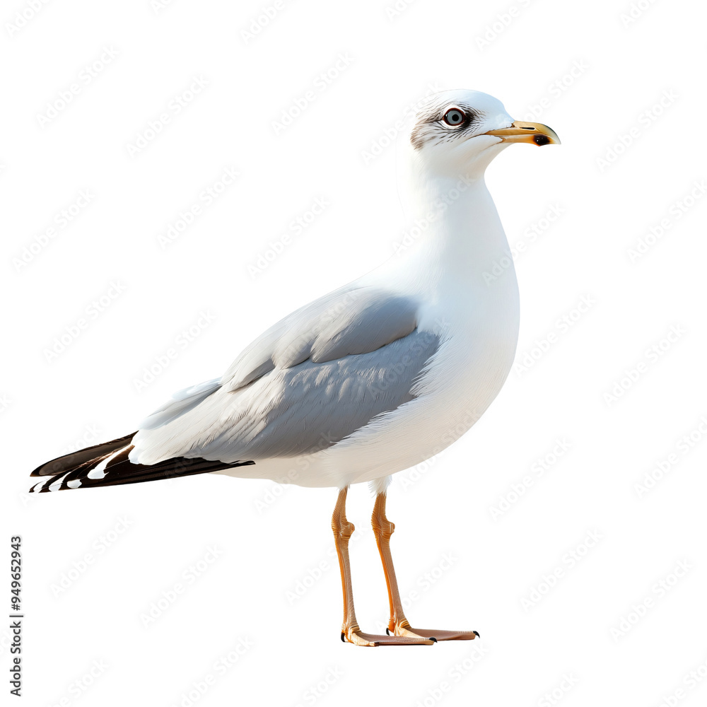 Gull transparently solated on a white backgroundnt Gull transparently solated on a white backgroundnt