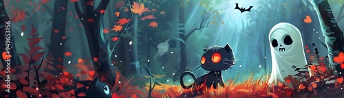 Friendly Skeleton and Ghost...