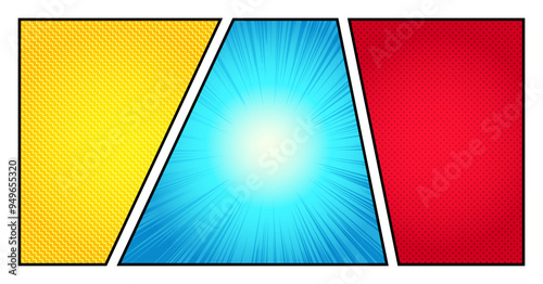 Comic book-style pop frame vector