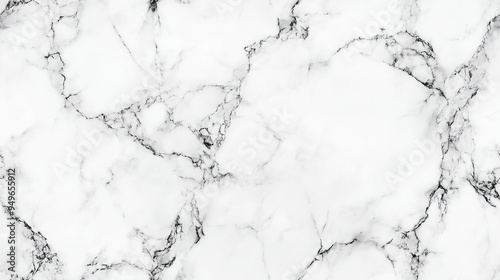 A captivating minimalist close-up of pristine white marble, blending realism with modern freshness through crisp, clean lines for a serene and stylish desktop experience