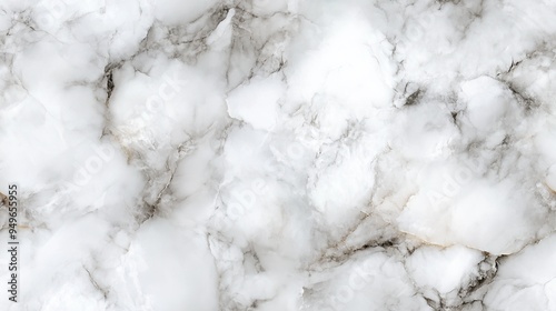 A captivating minimalist close-up of pristine white marble, blending realism with modern freshness through crisp, clean lines for a serene and stylish desktop experience