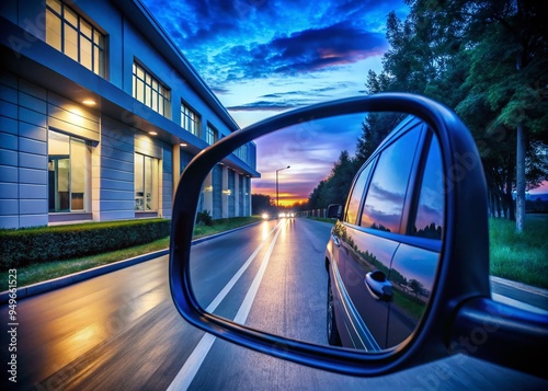 nocturnal country highway hospital corridor rearview mirror