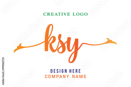 KSY  lettering logo is simple, easy to understand and authoritative