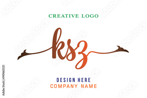 KSZ  lettering logo is simple, easy to understand and authoritative