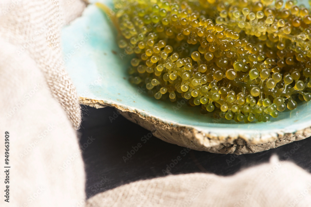 Caulerpa lentillifera seaweed is a species of bryopsidale green algae Caulerpa lentillifera seaweed is a species of bryopsidale green algae