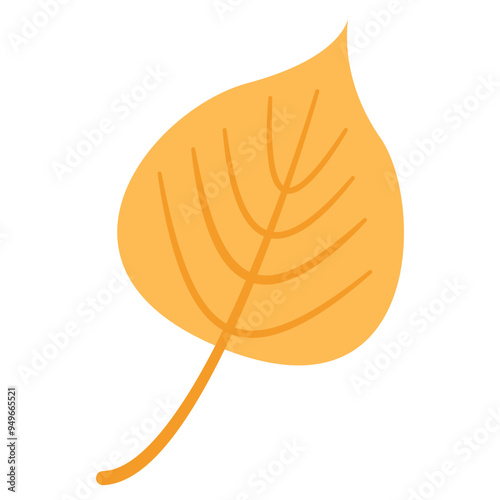 Orange Autumn Leaf