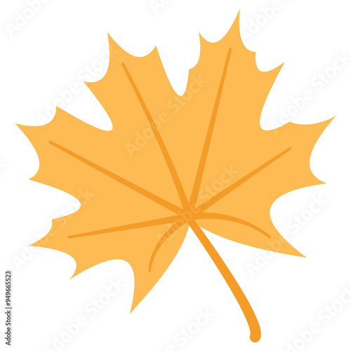 Orange Autumn Leaf