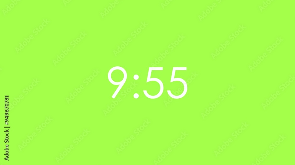 10-Minute Countdown Timer Polished Modern Design Elements UHD