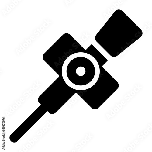 cannula, infusion, injection, medical, equipment solid or glyph icon